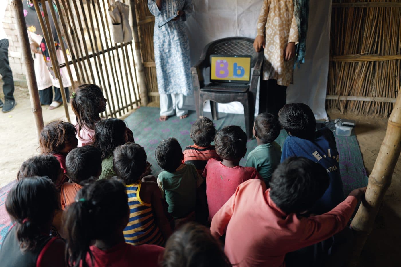 Children learning in a community MicroSchool
